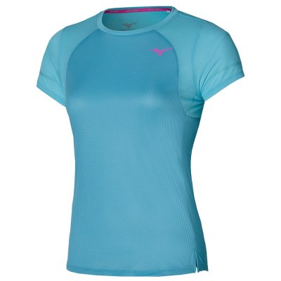 Camisa Mizuno Dryaeroflow Tee Mujer Azules - Chile M825GVJACT